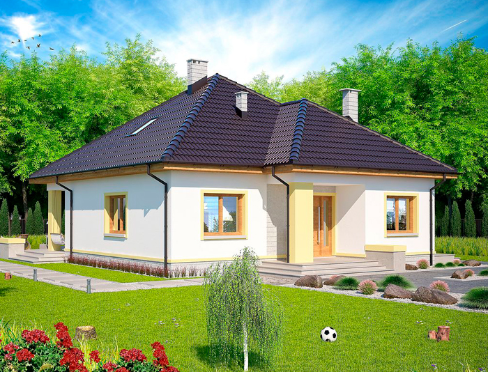 Дома из газобетона 60 м2